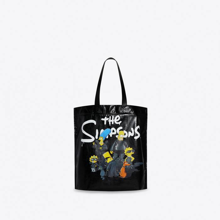 20TH TELEVISION SHOPPER MEDIUM SHOULDER TOTE BAG IN PAPER CALFSKIN