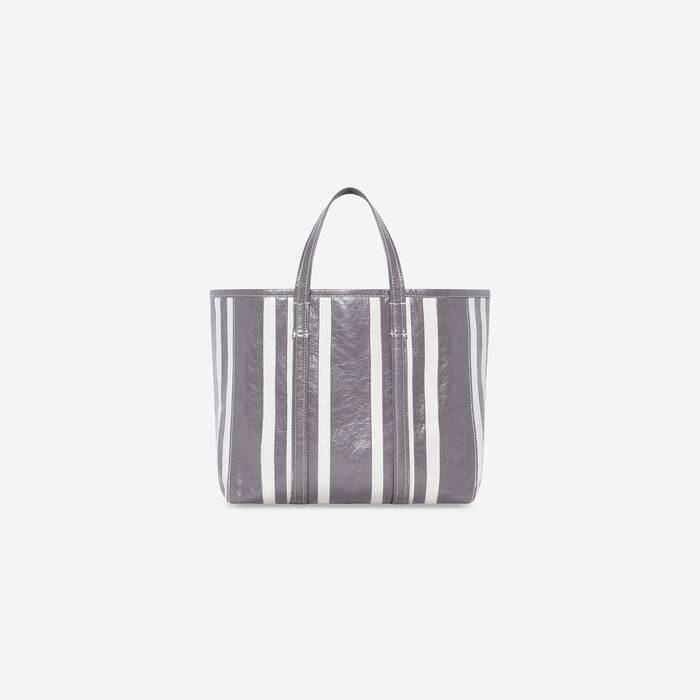 BARBES MEDIUM EAST-WEST SHOPPER BAG IN STRIPED PATCHWORK ARENA LAMBSKIN_Back