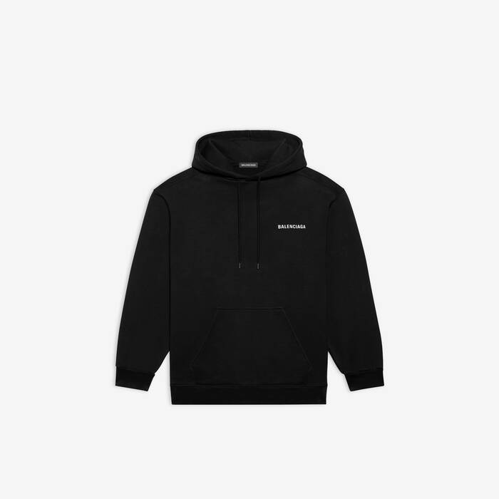 LOGO MEDIUM FIT HOODIE BLACK